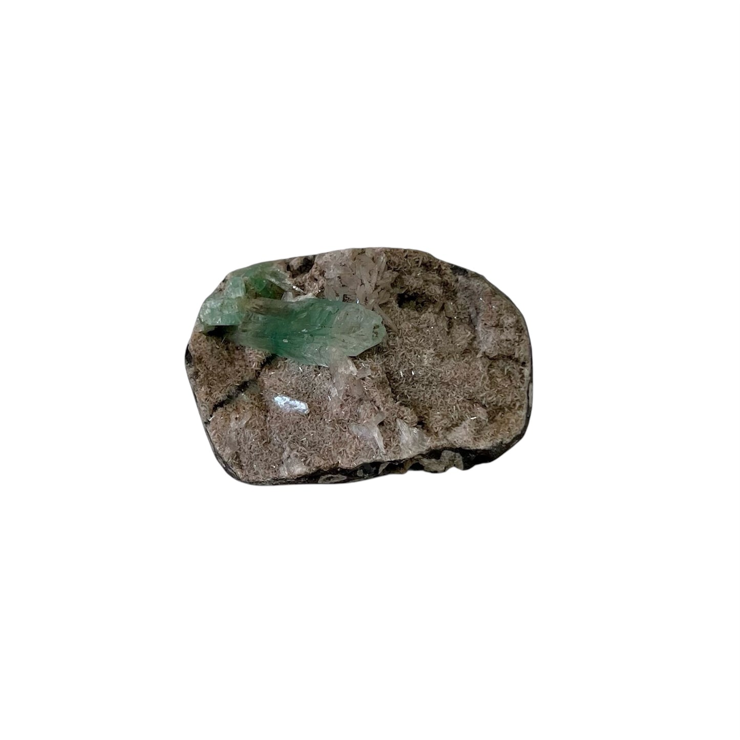 Green Apophyllite On Base Matrix | CT17