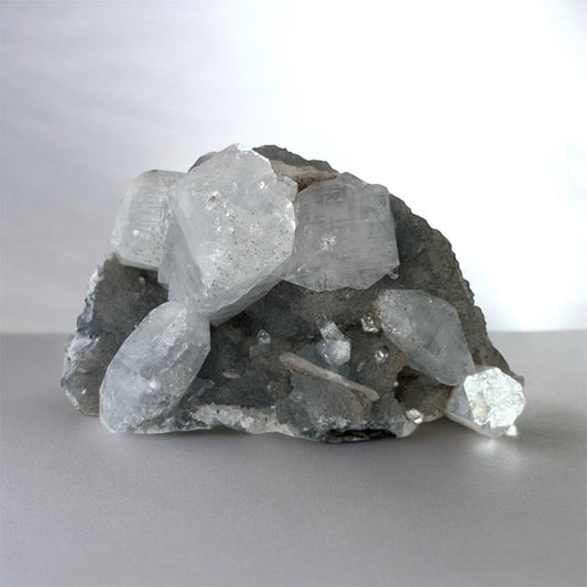 Apophyllite + Gray Chalcedony Cluster | CT20