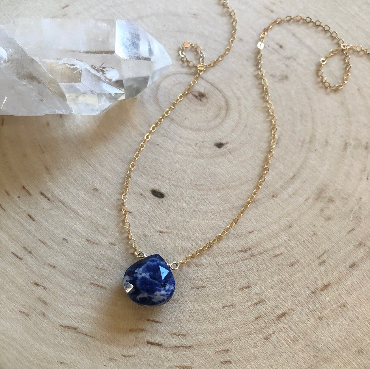 Sodalite Teardrop Necklace
