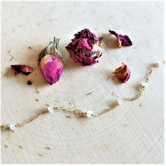 Moonstone Wire Wrap Bracelet