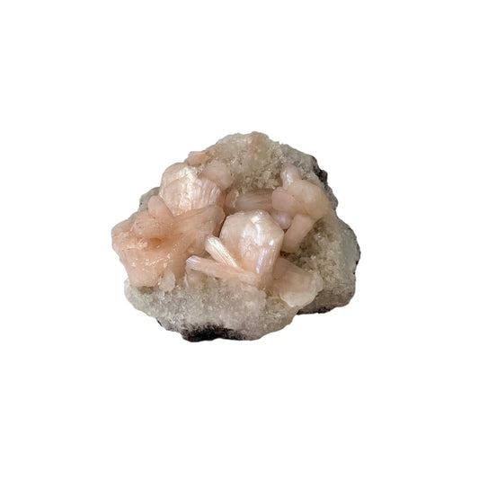 Stilbite Cluster On Base Matrix | CT24
